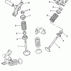 VIRAGO XV250PC/XV250P Клапана