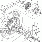 VIRAGO XV250PC/XV250P Заднее колесо