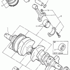 YZF 600R Коленчатый вал и Поршень
