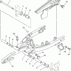 TW200PC/TW200P Бугель (задний рычаг)