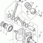 VIRAGO XV250PC/XV250P Коленчатый вал и Поршень