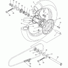 YZ250FP Заднее колесо