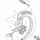 VIRAGO XV250PC/XV250P Переднее колесо
