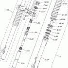 TTR225PC/TTR225P Передняя вилка