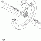 XT225P/XT225PC Переднее колесо