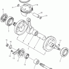 YZ 426F Коленчатый вал и Поршень