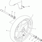 TZ250N Переднее колесо