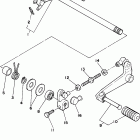 XT225P/XT225PC Переключение скоростей