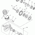 XT225P/XT225PC Коленчатый вал и Поршень