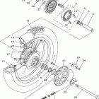 XT225P/XT225PC Заднее колесо