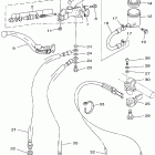 TZ250N Главный тормозной цилиндр,передний