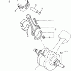 V STAR 650 CUSTOM-XVS650PC/XVS650P Коленчатый вал и Поршень