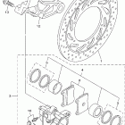 V STAR 1100 CUSTOM-XVS1100PC/XVS1100P Задний суппорт тормозной