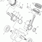 V STAR 1100 CUSTOM-XVS1100PC/XVS1100P Коленчатый вал и Поршень
