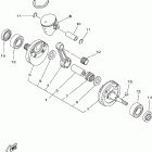 YZ125N Коленчатый вал и Поршень