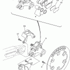 YZ125N Задний суппорт тормозной