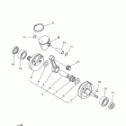 YZ 125 Коленчатый вал и Поршень