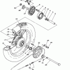 XT 225 Заднее колесо