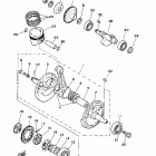 XT 350 Коленчатый вал и Поршень