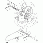 WR 400F Заднее колесо