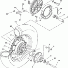 V STAR 650 CUSTOM-XVS650M/XVS650MC Заднее колесо