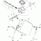 V Star 1100 Главный тормозной цилиндр,передний