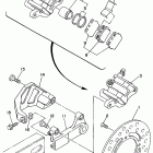 YZ 80 Задний суппорт тормозной