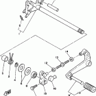 XT225L/XT225LC Переключение скоростей