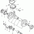 YZ 400F Коленчатый вал и Поршень