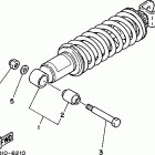 XT225L/XT225LC Задняя подвеска