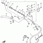 YZ 400F Главный тормозной цилиндр,передний