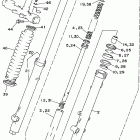 XT225L/XT225LC Передняя вилка