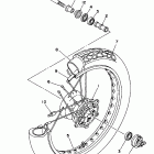 Virago 250 Переднее колесо