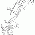 XT225L/XT225LC Выхлопная система