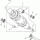 TW200LC/TW200L Задняя подвеска