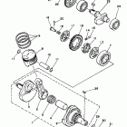 TW 200 Коленчатый вал и Поршень