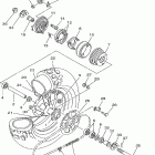 TW200LC/TW200L Заднее колесо