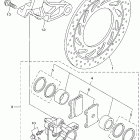 V Star 1100 Задний суппорт тормозной