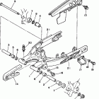 TW200LC/TW200L Бугель (задний рычаг)