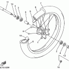 YZ 400F Переднее колесо