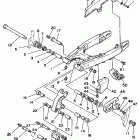 XT 350 Бугель (задний рычаг)