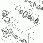 XT225L/XT225LC Коленчатый вал и Поршень