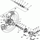 TW200LC/TW200L Переднее колесо