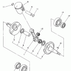YZ 80 Коленчатый вал и Поршень