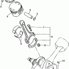 V-STAR CUSTOM-XVS650LC/XVS650L Коленчатый вал и Поршень