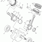 V Star 1100 Коленчатый вал и Поршень