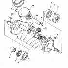 RT 180K Коленчатый вал и Поршень