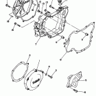 YZ 125 Крышка картера двигателя