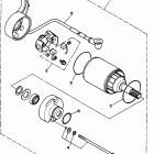 XT225K/XT225KC Стартер электрический