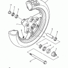 XJ600SKC/XJ600SK Переднее колесо